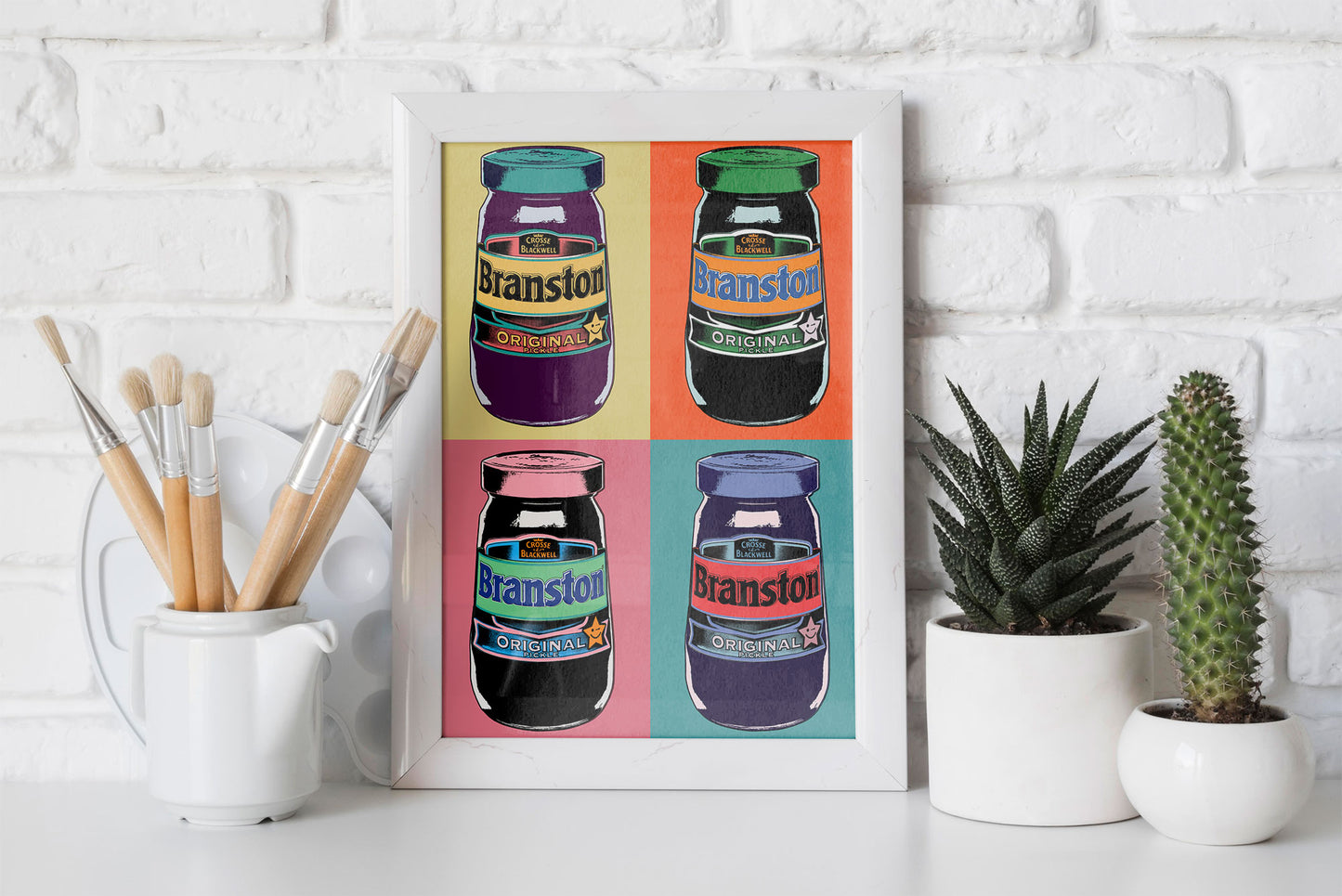 Warhol Branston Pickle Pop Art Print | Kitchen Pop Art