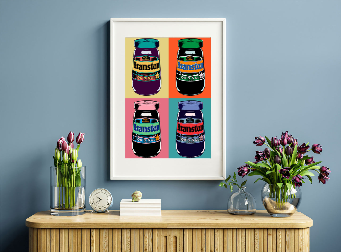 Warhol Branston Pickle Pop Art Print | Kitchen Pop Art