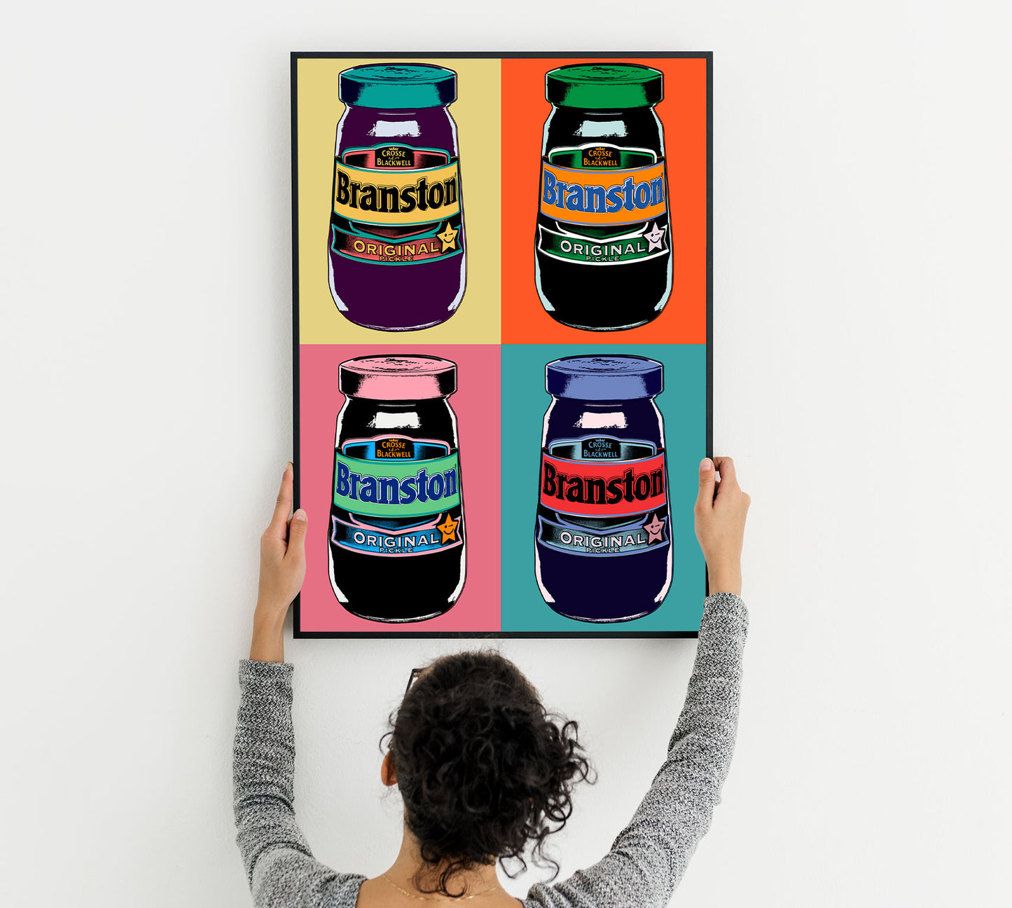 Warhol Branston Pickle Pop Art Print | Kitchen Pop Art