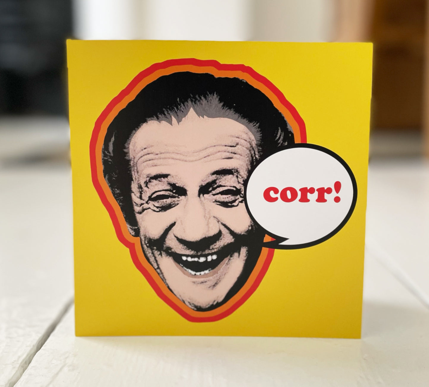 Carry on Sid James Greetings Cards | Colourful Retro Pop Art Style Cards | Fun greetings Cards
