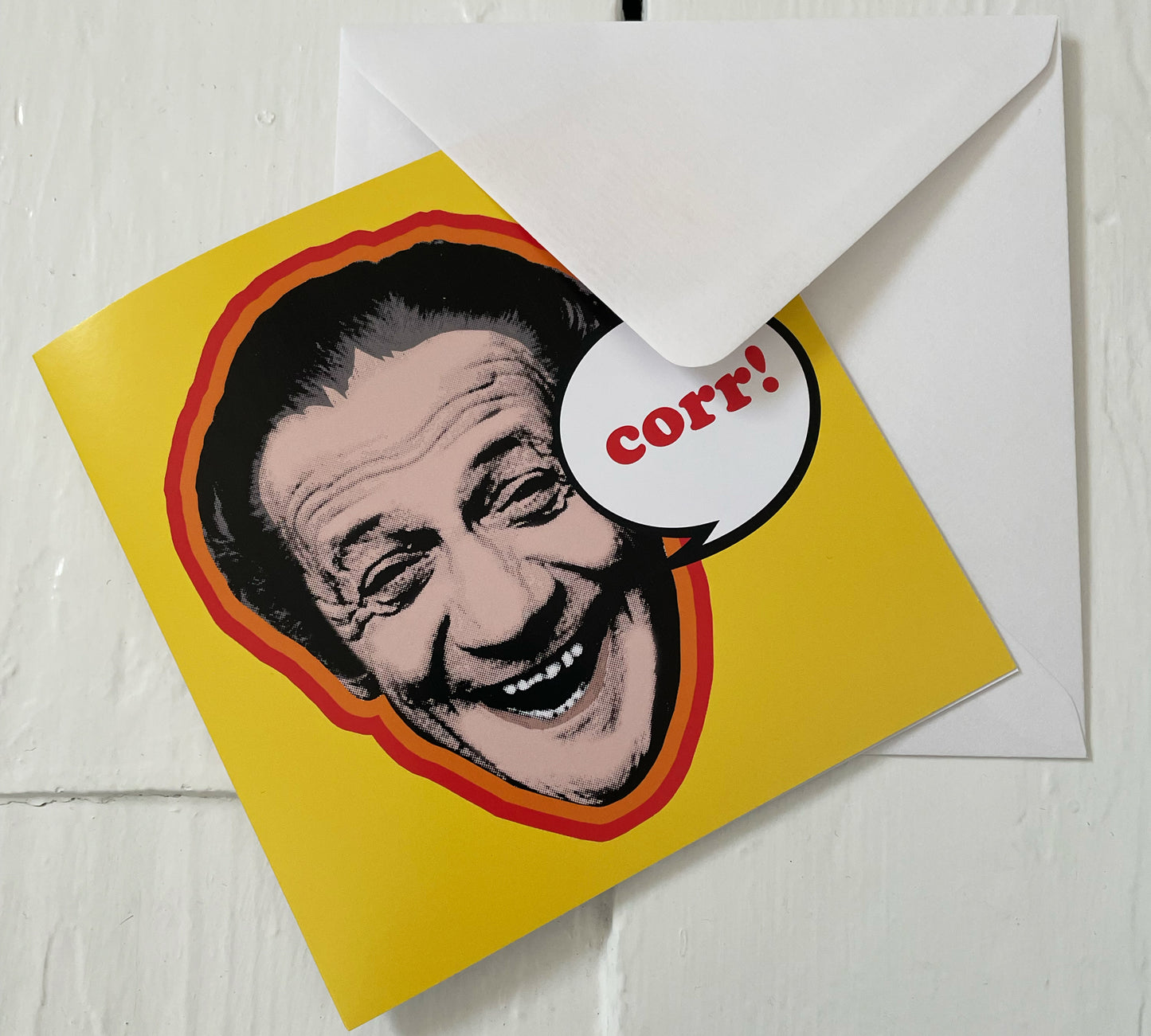 Carry on Sid James Greetings Cards | Colourful Retro Pop Art Style Cards | Fun greetings Cards