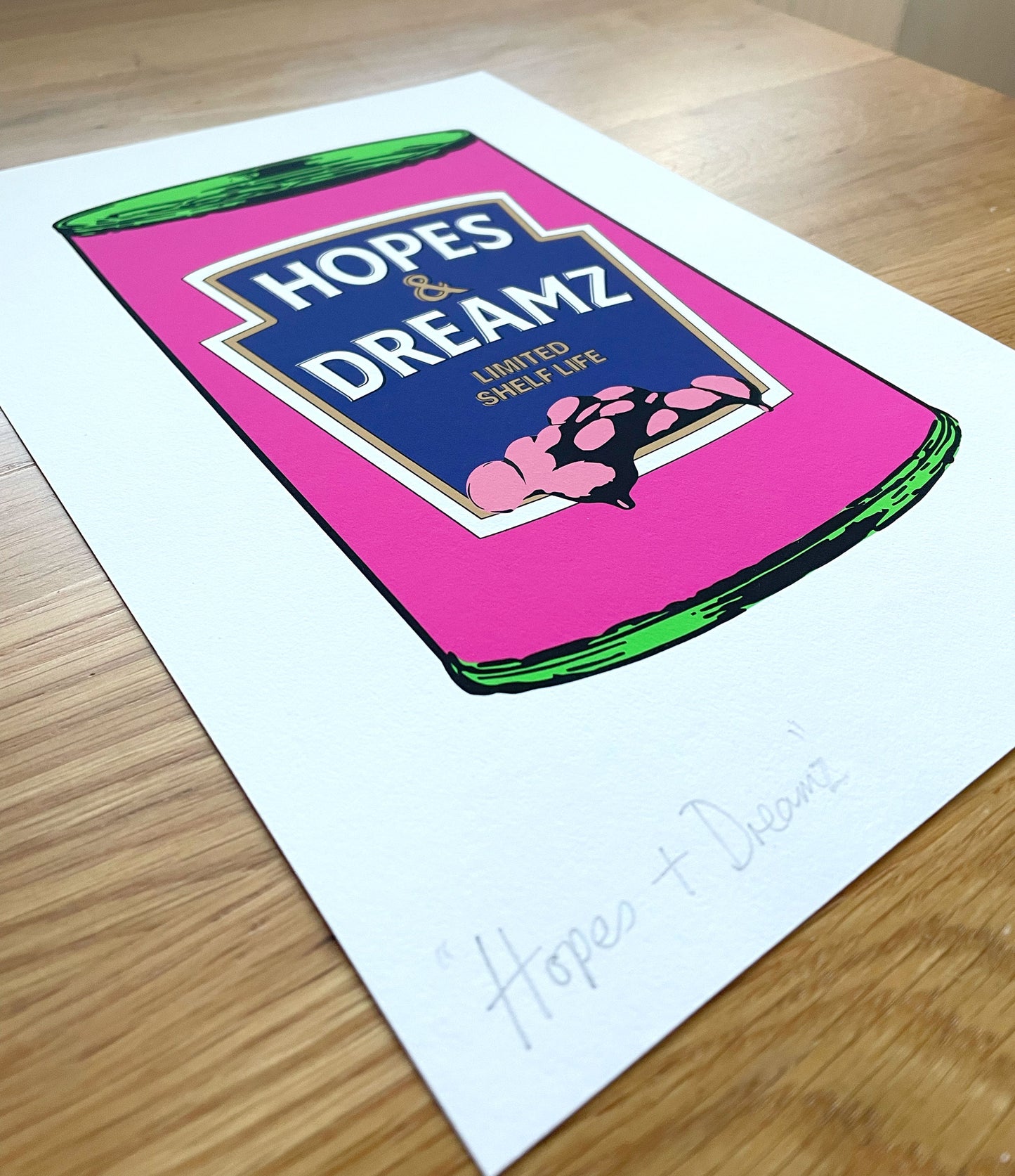 Baked Beans Parody Pop Art | Warhol Campbells Pop Art | British Wall Art | Signed Giclee Print