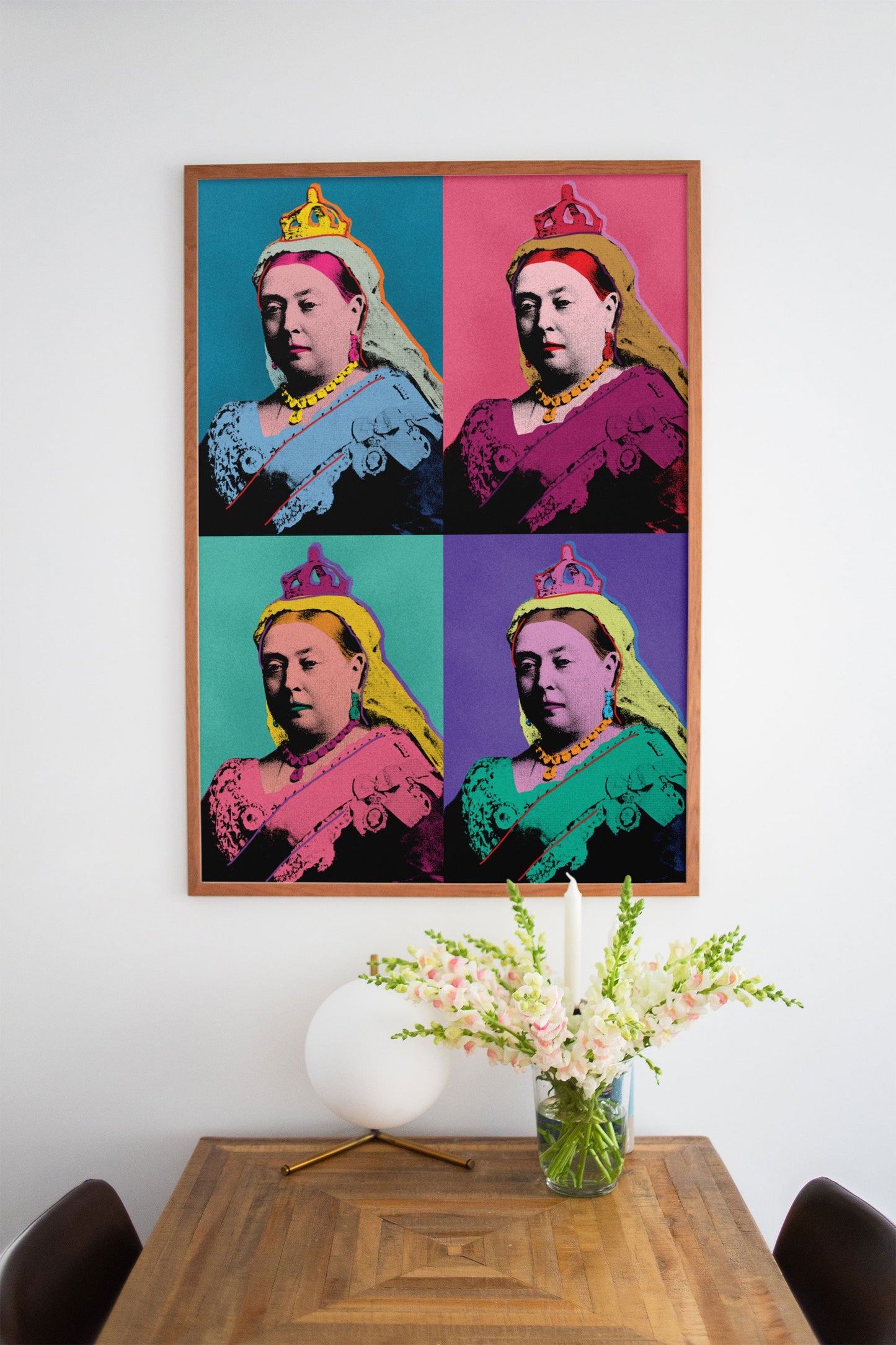 Warhol Queen Victoria Pop Art Print | Royal Pop Art