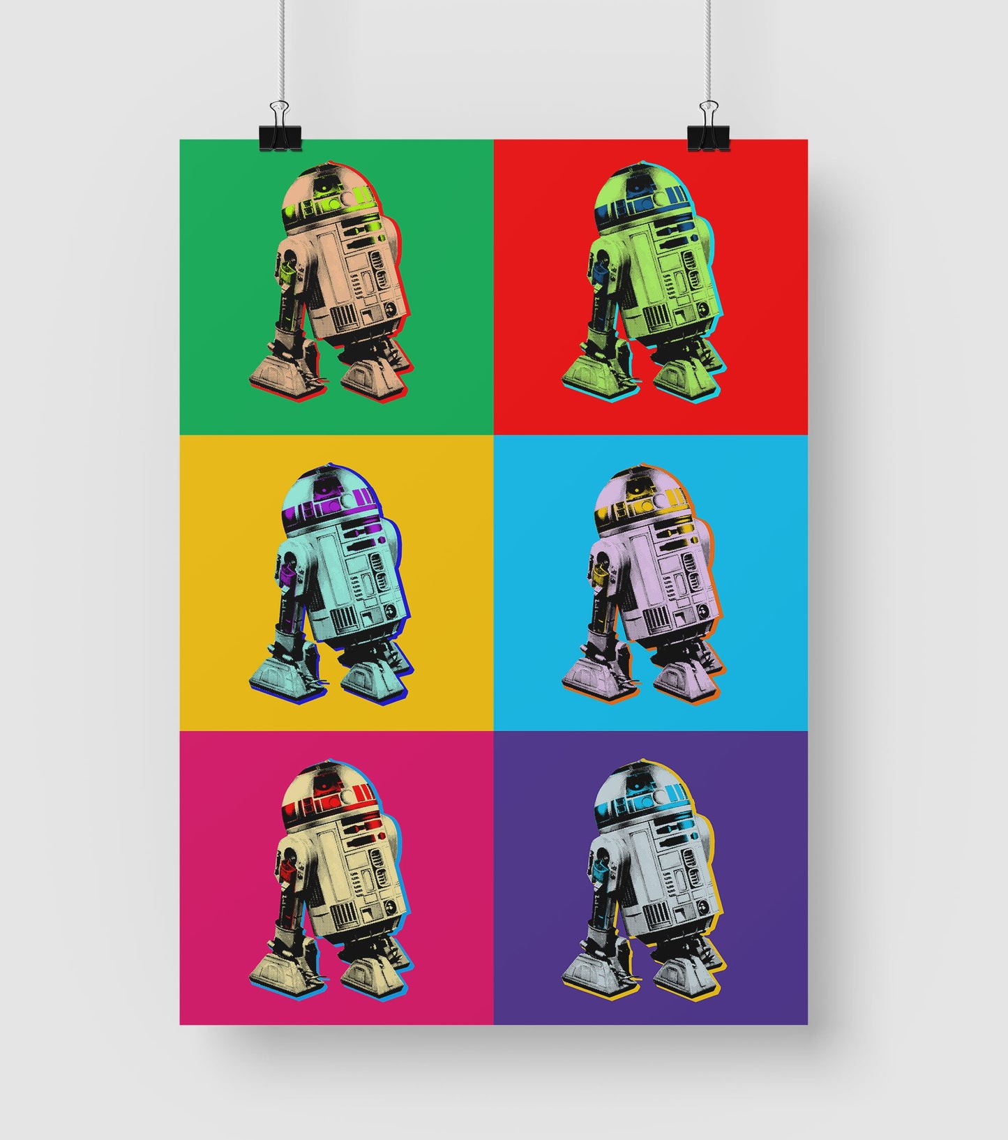 R2 D2 Star Wars Pop Art Print