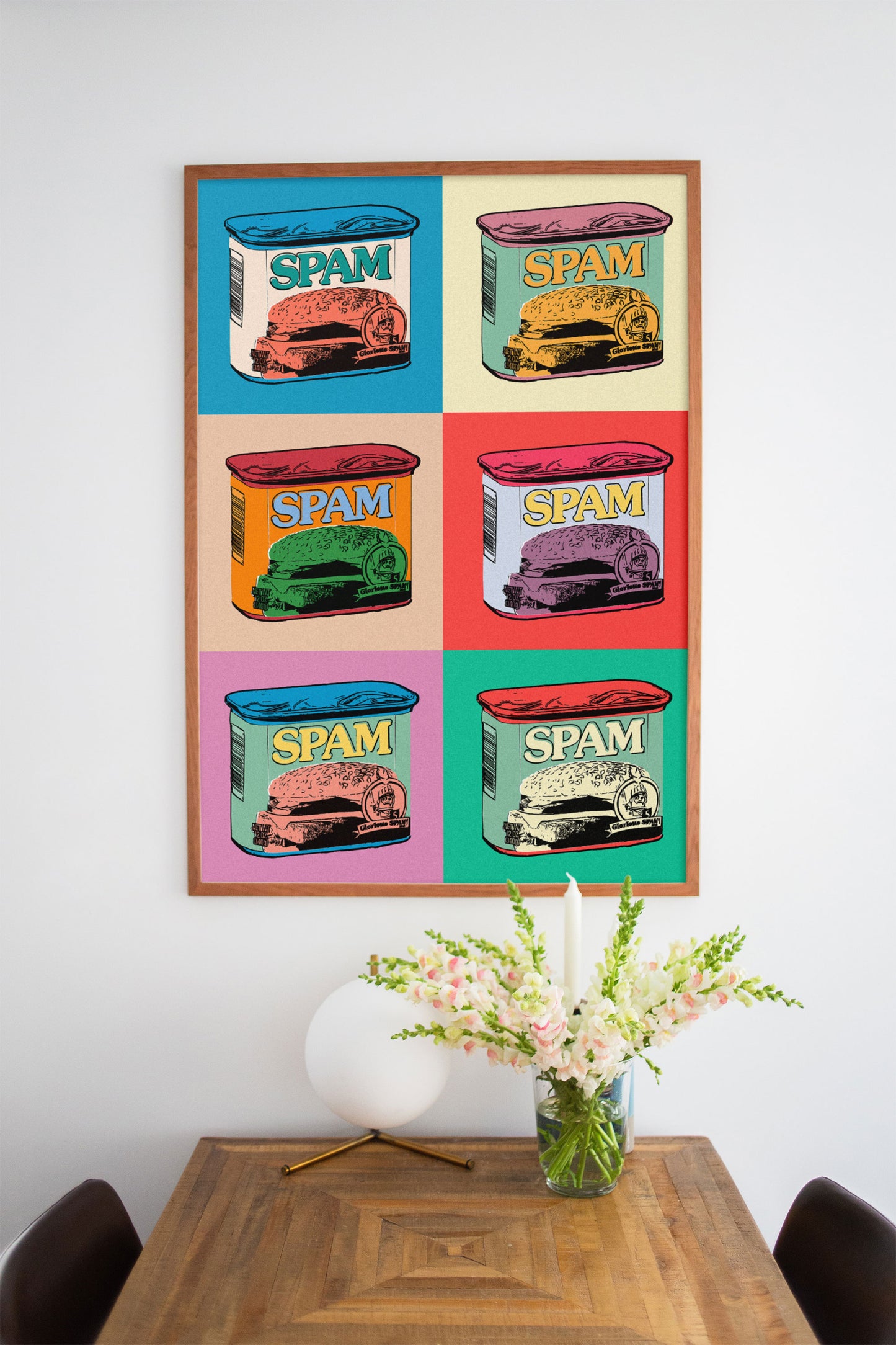 Warhol Spam 6 Panel Pop Art Print | Kitchen Art