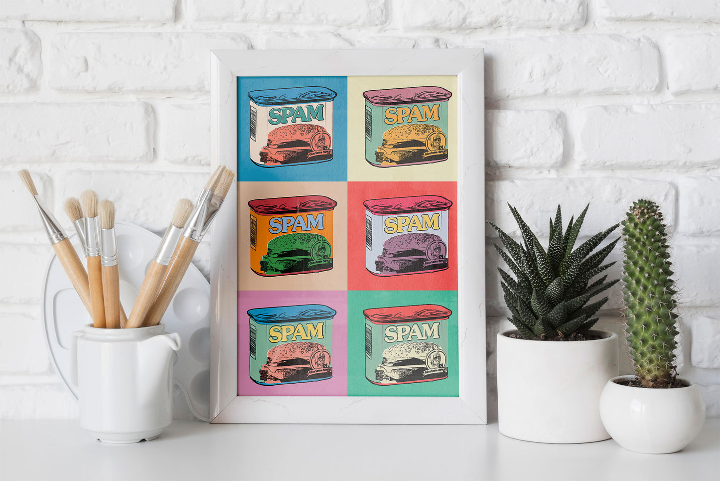 Warhol Spam 6 Panel Pop Art Print | Kitchen Art