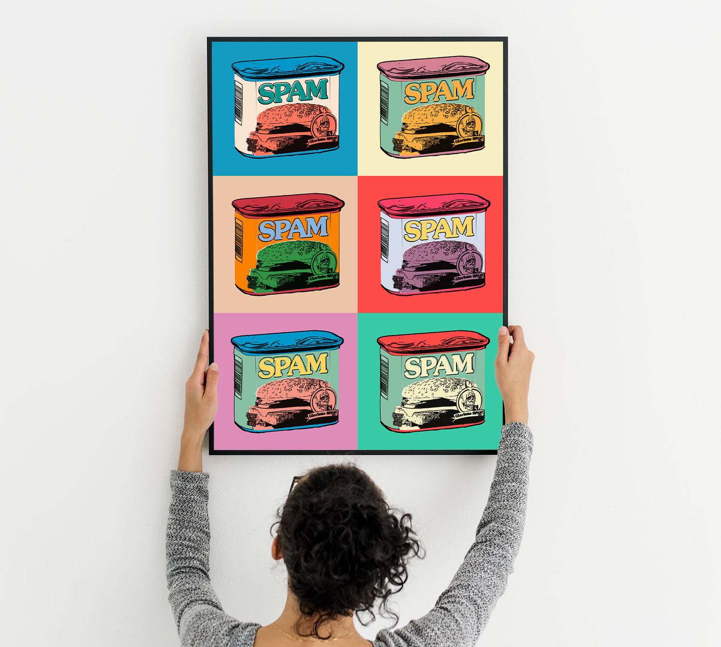 Warhol Spam 6 Panel Pop Art Print | Kitchen Art
