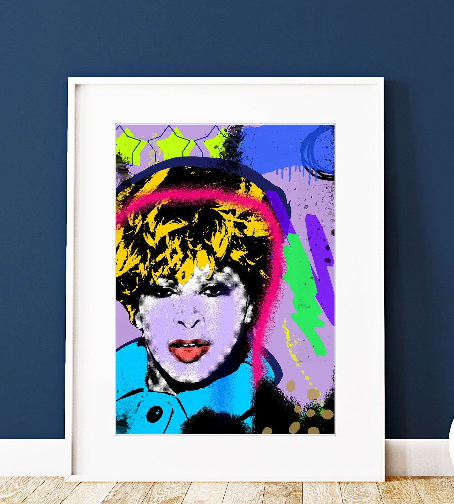 Tina Turner Commemorative Digital Pop Art Print | Music Pop Icons