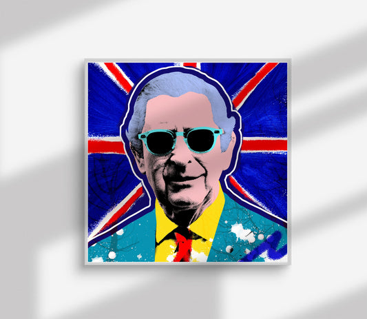 King Charles Pop Art Print | Coronation Memorabilia | Coronation Souvenir Poster