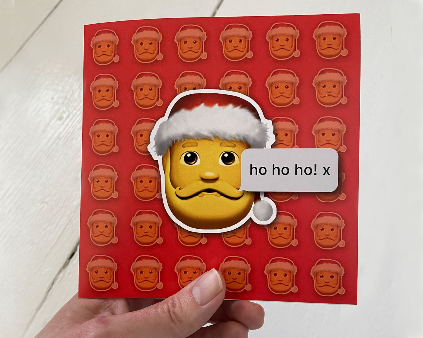 6 or 9 Emoji Square Christmas Cards | Colourful Contemporary Pop Art Style Cards | Fun greetings Cards