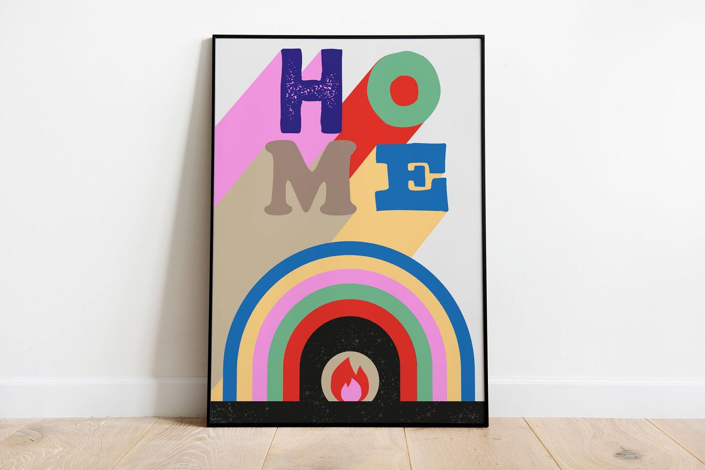 Pop Art Rainbow Print | Vibrant Wall Art | Illustration Print