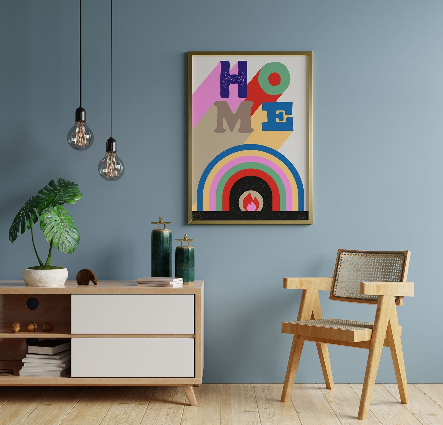 Pop Art Rainbow Print | Vibrant Wall Art | Illustration Print