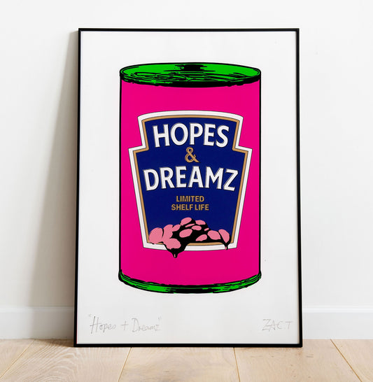 Baked Beans Parody Pop Art | Warhol Campbells Pop Art | British Wall Art | Signed Giclee Print