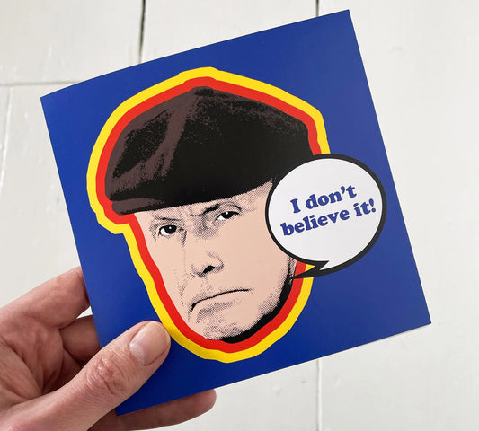 Victor Meldrew Greetings Card | "I Don't Believe It!" | Pop Art Birthday Card