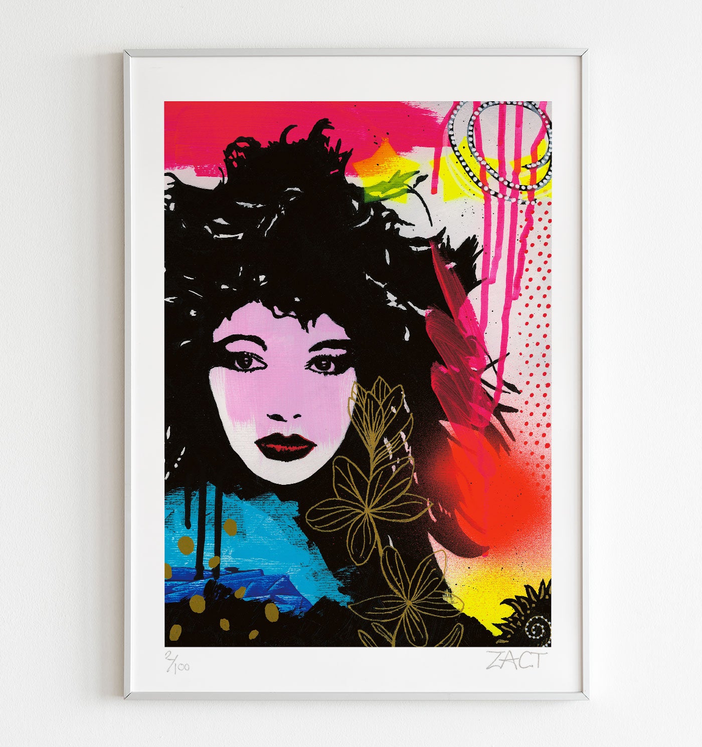 80's Kate Bush Limited Edition Pop Art Print | Signed Giclee Print