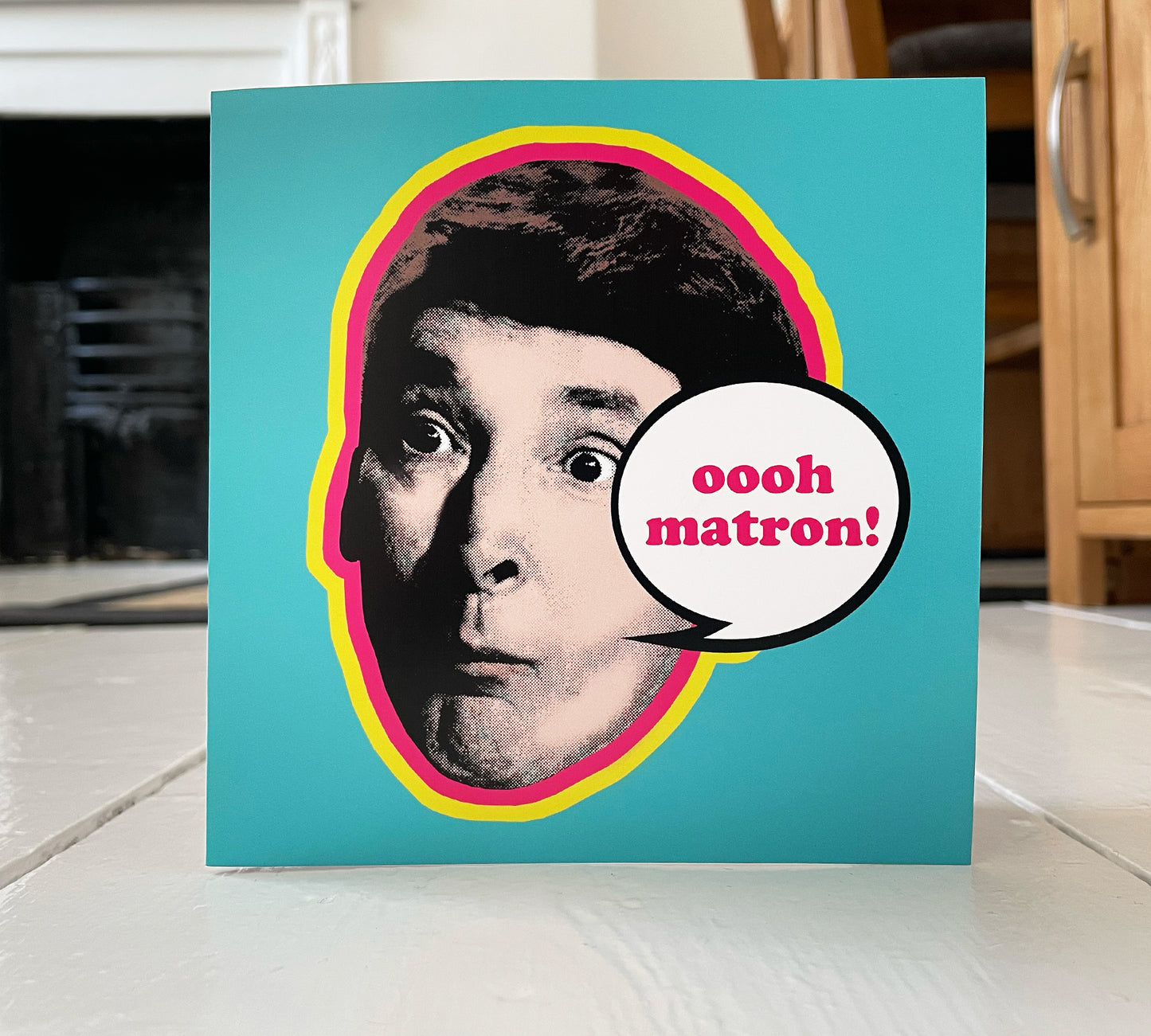 Carry on Kenneth Williams Greetings Card | Carry on Movie Pop Art Style Card | Fun Square Birthday Card