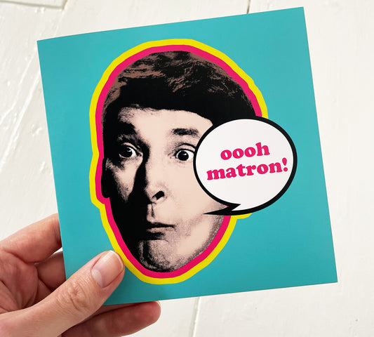 Carry on Kenneth Williams Greetings Card | Carry on Movie Pop Art Style Card | Fun Square Birthday Card