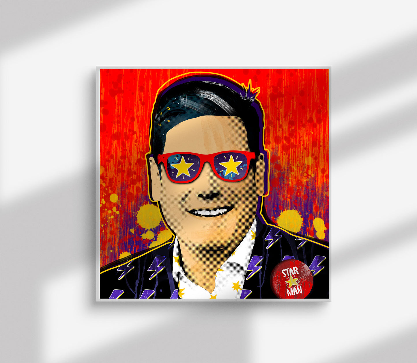 Keir Starmer Pop Art Print | Labour Political Poster | British Wall Art | Prime Minister Print 2024