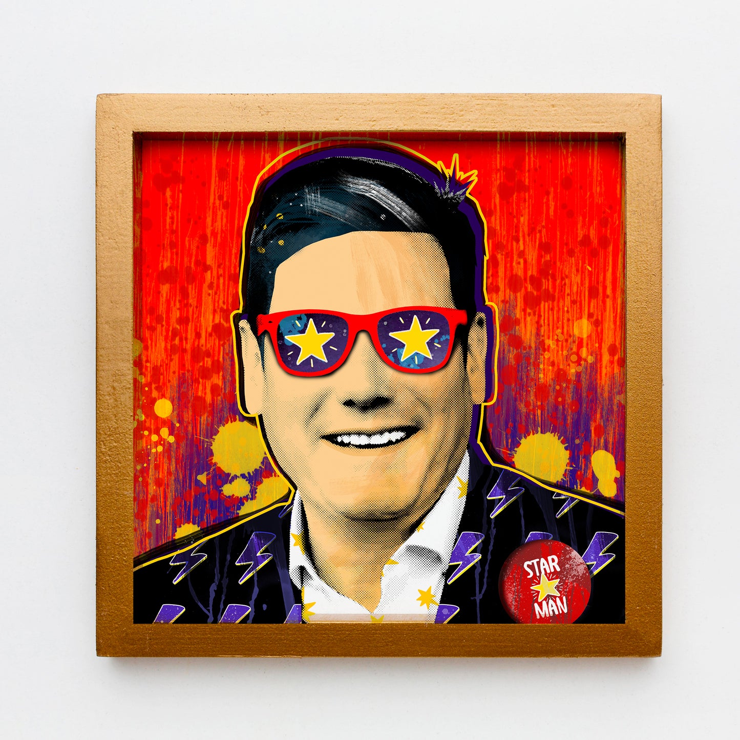 Keir Starmer Pop Art Print | Labour Political Poster | British Wall Art | Prime Minister Print 2024