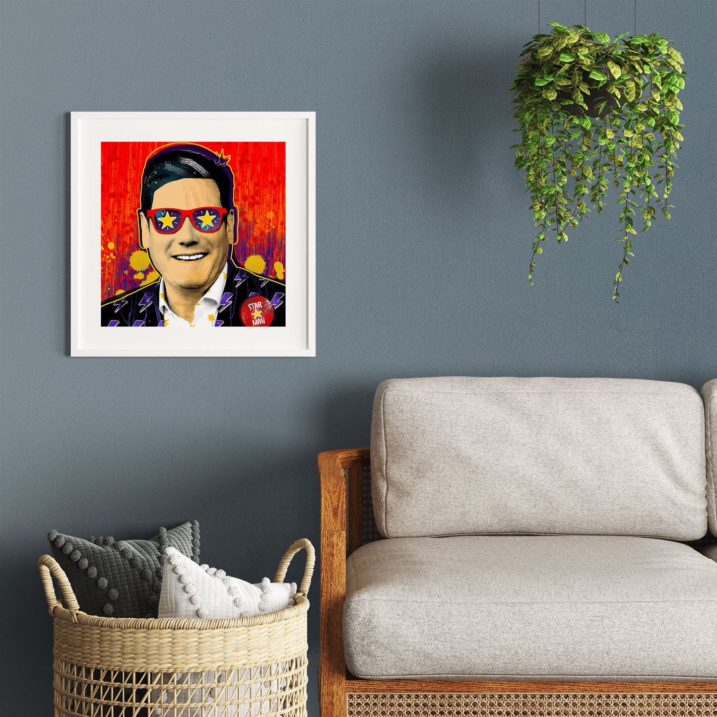 Keir Starmer Pop Art Print | Labour Political Poster | British Wall Art | Prime Minister Print 2024