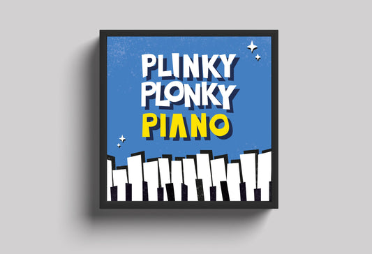 Music Piano Square Wall Art Print | Jazz piano pop art print