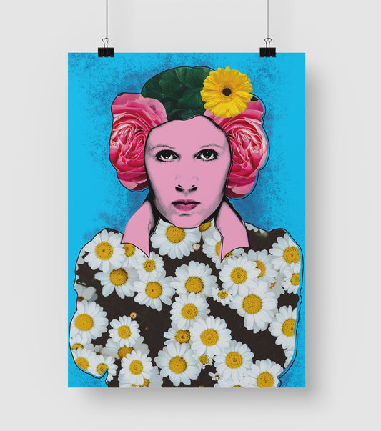 Warhol Princess Leia Pop Art Print | Star Wars Pop Art | Film Wall Art