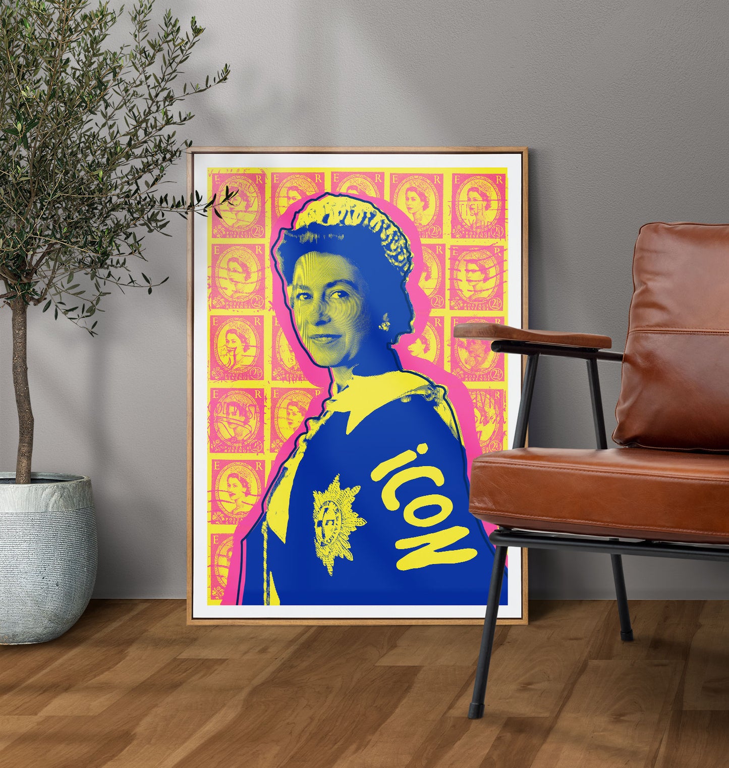 Warhol Queen Elizabeth Pop Art Print | British Queen Commemorative Art Print | Wall Art