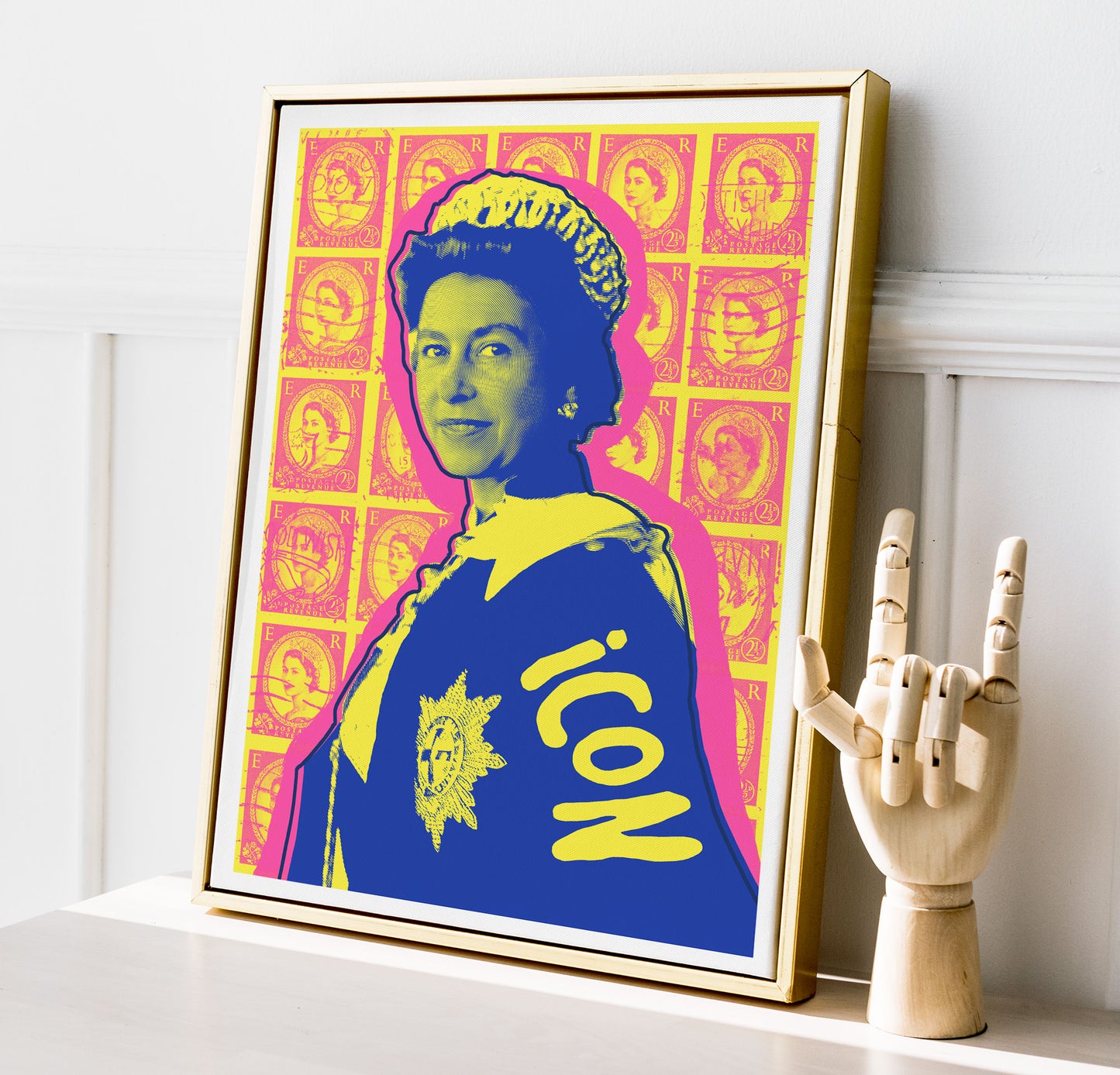 Warhol Queen Elizabeth Pop Art Print | British Queen Commemorative Art Print | Wall Art