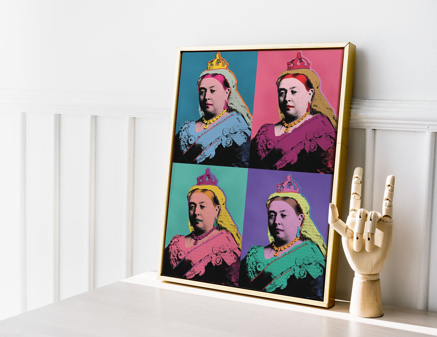 Warhol Queen Victoria Pop Art Print | Royal Pop Art