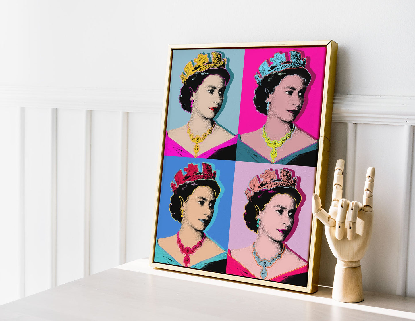 Warhol Queen Elizabeth Pop Art Print | Commemorative Art