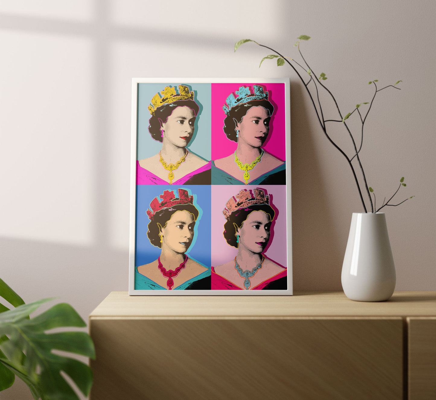 Warhol Queen Elizabeth Pop Art Print | Commemorative Art