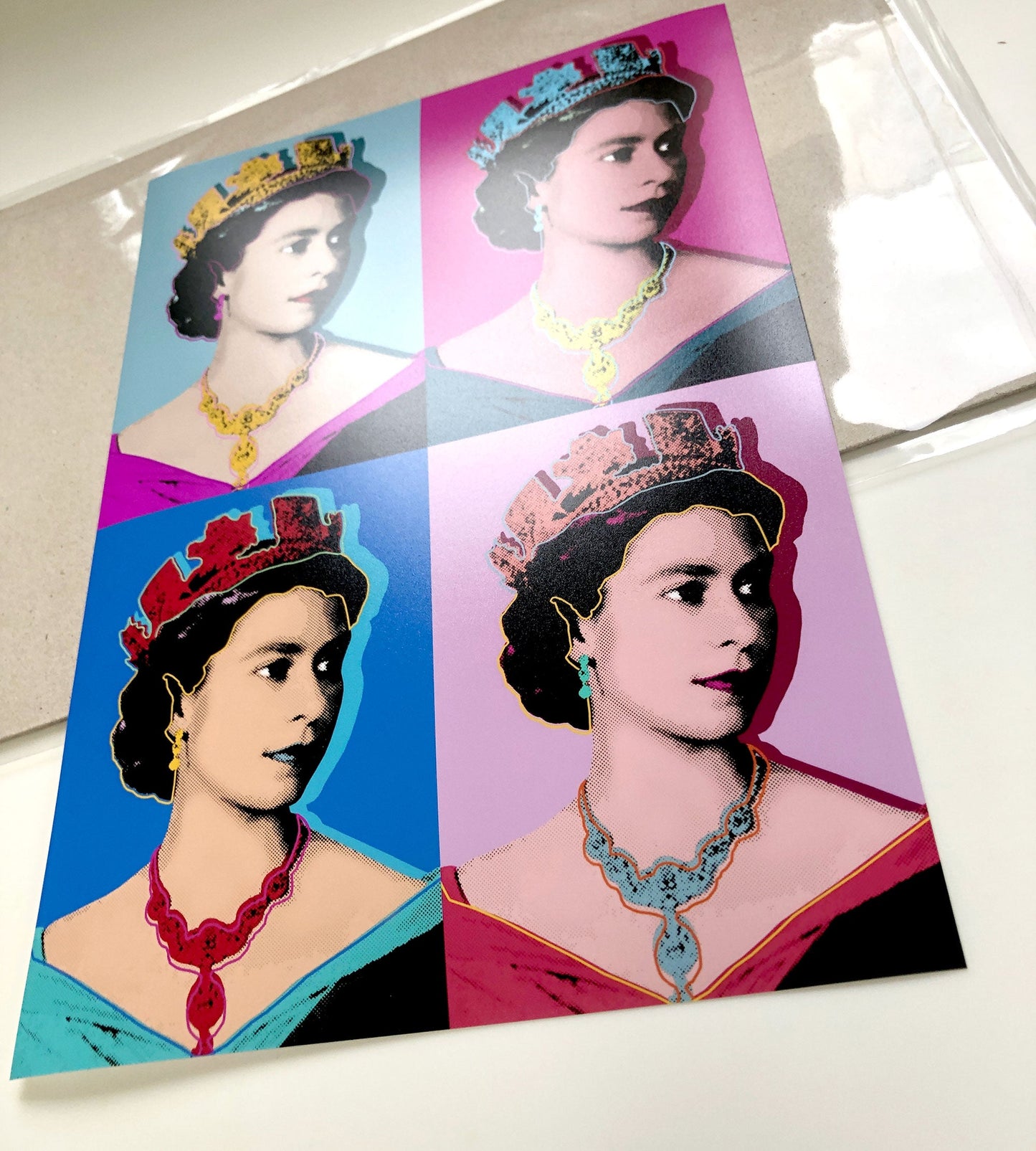 Warhol Queen Elizabeth Pop Art Print | Commemorative Art