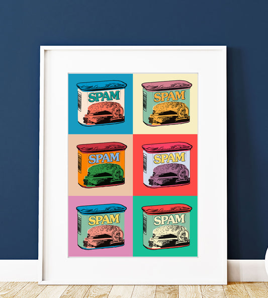 Warhol Spam 6 Panel Pop Art Print | Kitchen Art