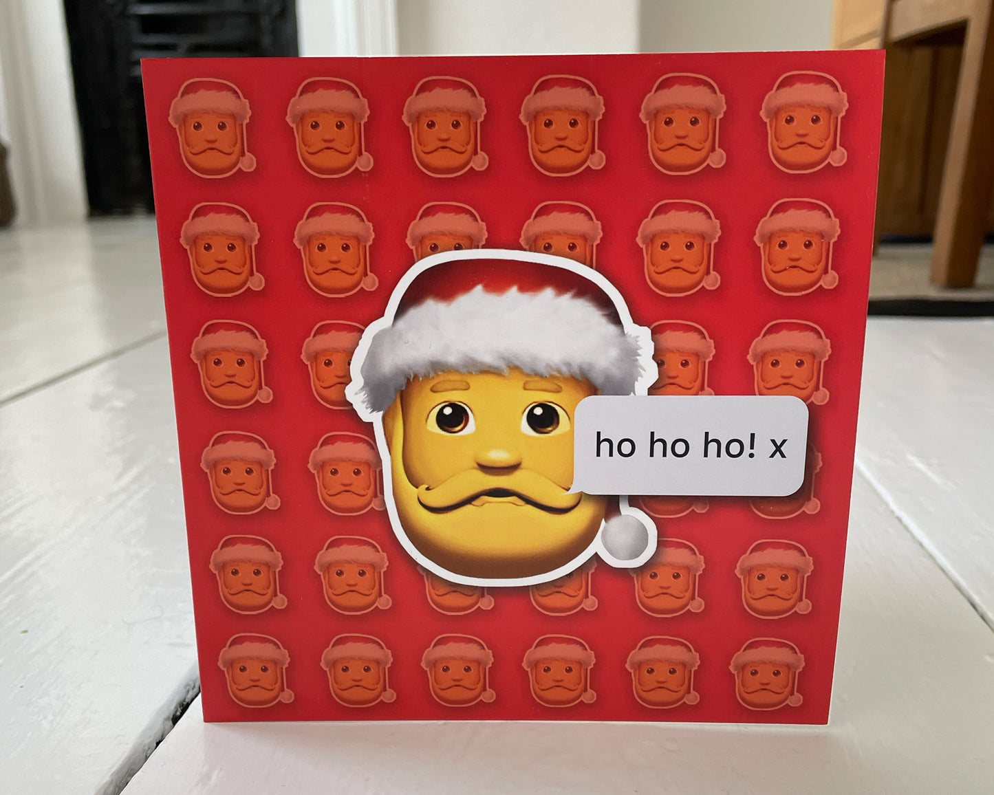 6 or 9 Emoji Square Christmas Cards | Colourful Contemporary Pop Art Style Cards | Fun greetings Cards